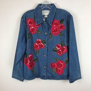 Vintage Tantrum 100% cotton jean jacket. NWT.